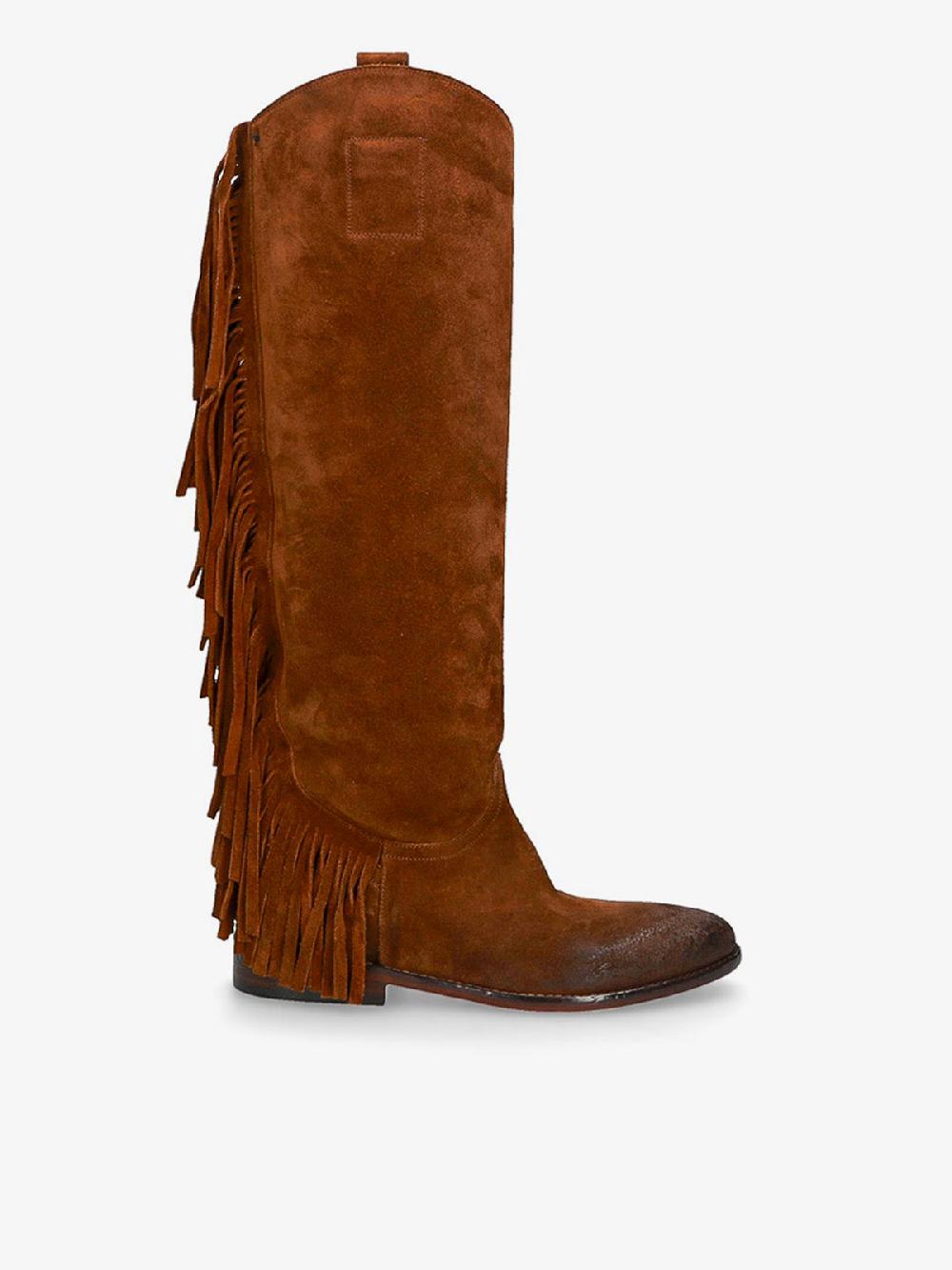 Strategia GIPSY STIVALE CON FRANGE MARRONE