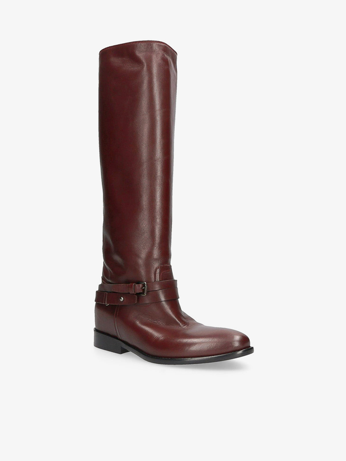 Strategia REINS STIVALE TEXANO IN PELLE BORDEAUX