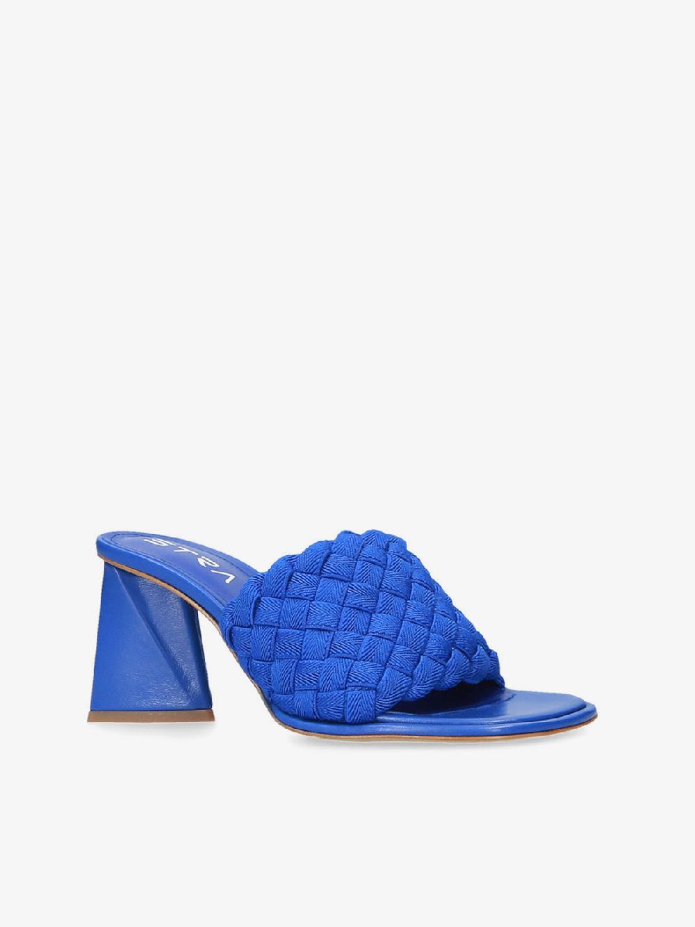 Strategia Sandalo Mules Blu Elettrico