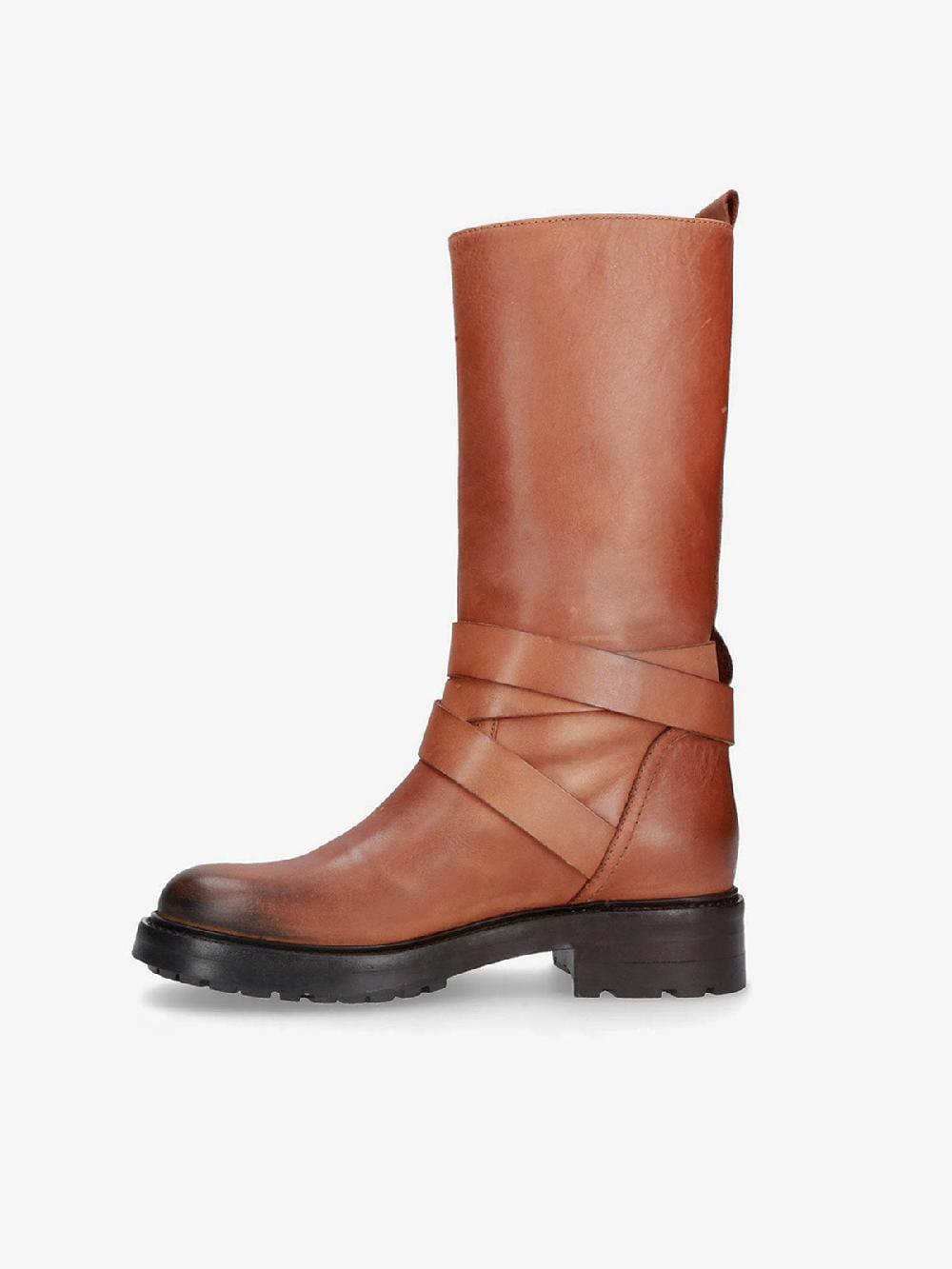 Strategia Stivali Pelle Cuoio Suola Gomma