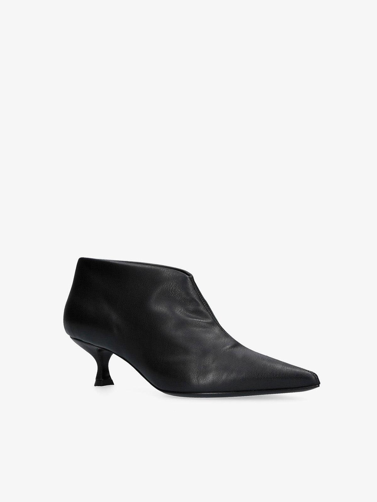 Strategia Tronchetto Basso Ecopelle Nera