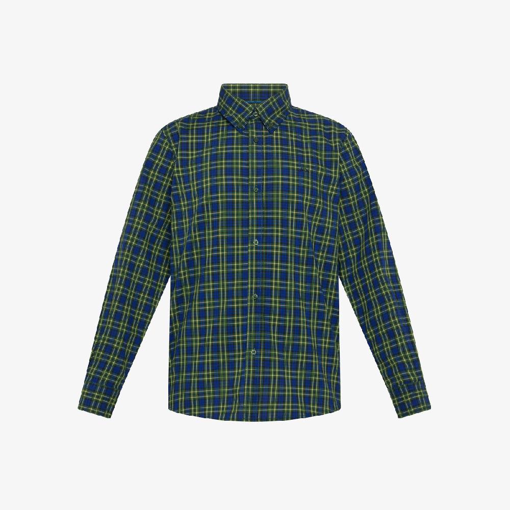 Sun 68 Boy's Shirt Microcheck Smaller Collar L/s - Bambino