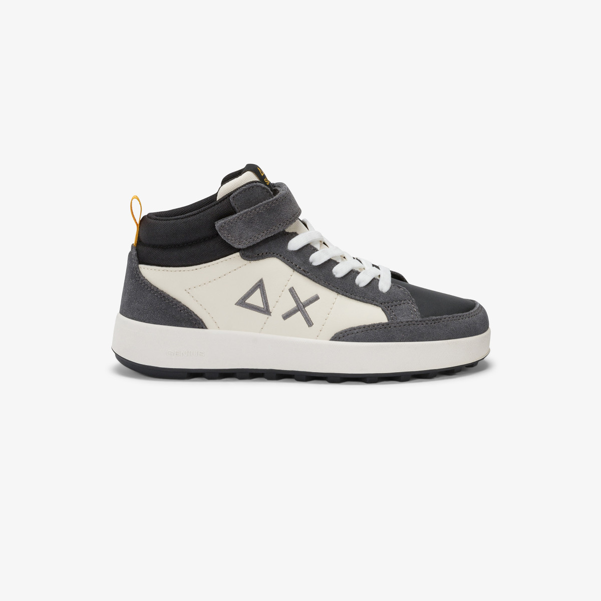 Sun 68 Sneaker Boy's Genius Mid Top In Pelle E Nylon - Scarpe