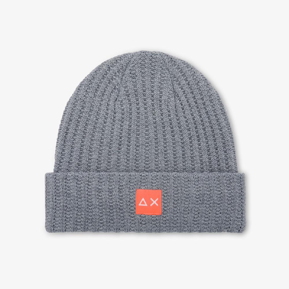 Sun 68 Berretto Beanie In Lana A Coste - Uomo