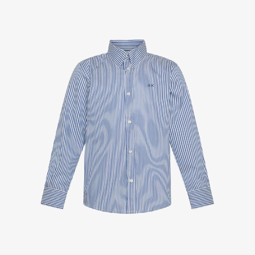 Sun 68 Camicia In Cotone A Righe - Bambino