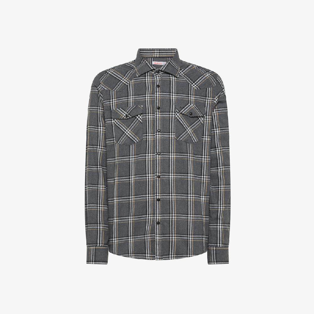 Sun 68 Camicia In Flanella Di Cotone Check - Uomo
