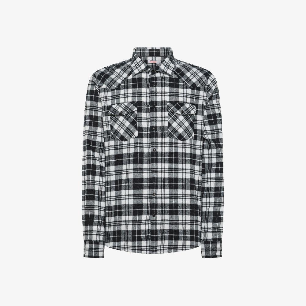 Sun 68 Camicia In Flanella Di Cotone Check - Uomo
