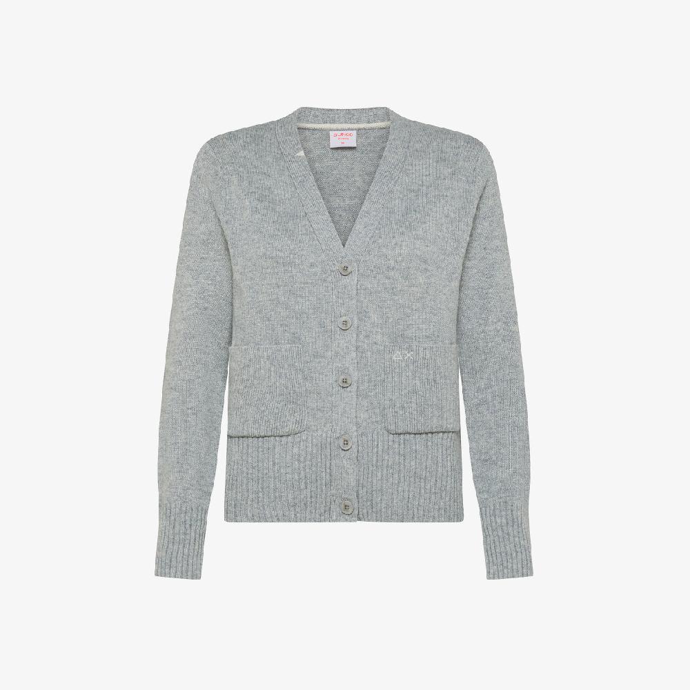 Sun 68 Cardigan In Lana E Cashmere - Donna
