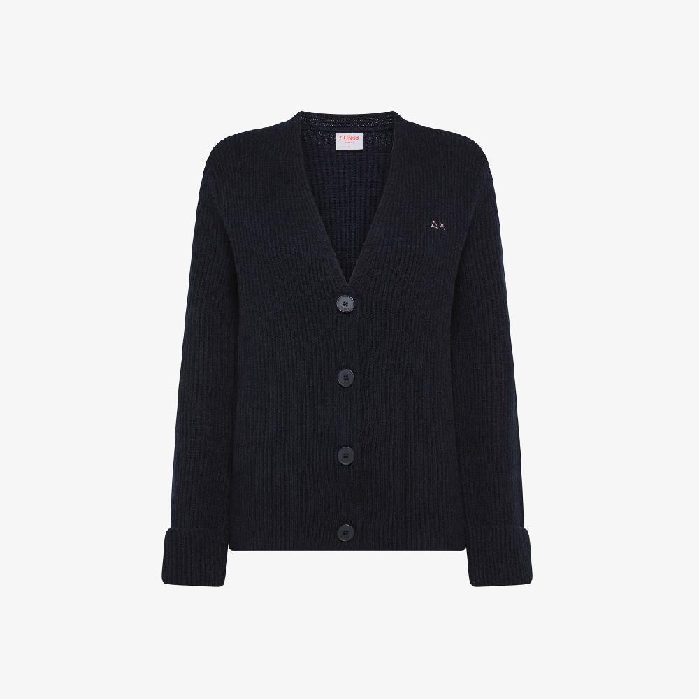 Sun 68 Cardigan In Lana E Cashmere - Donna