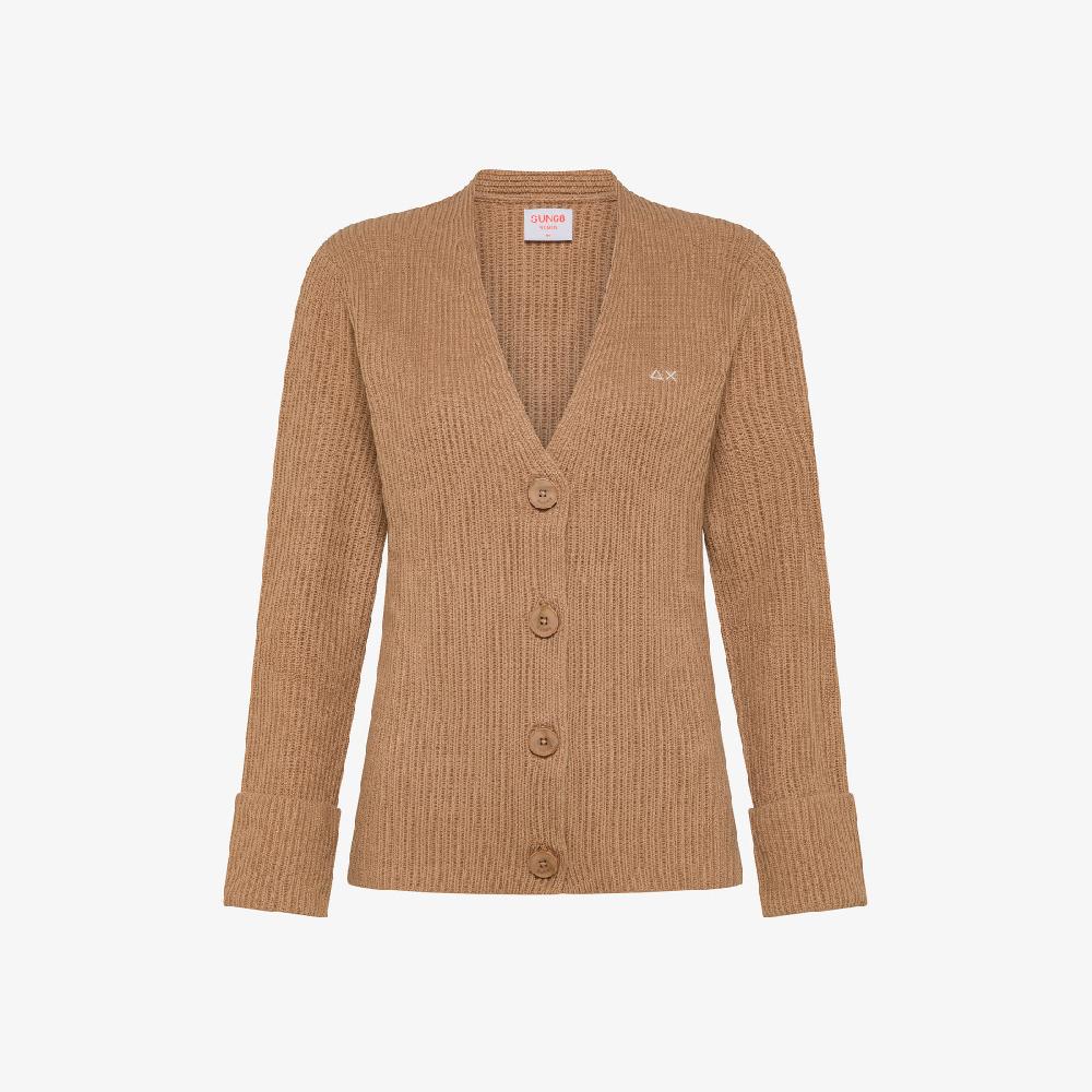 Sun 68 Cardigan In Lana E Cashmere - Donna