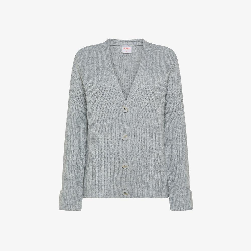 Sun 68 Cardigan In Lana E Cashmere - Donna