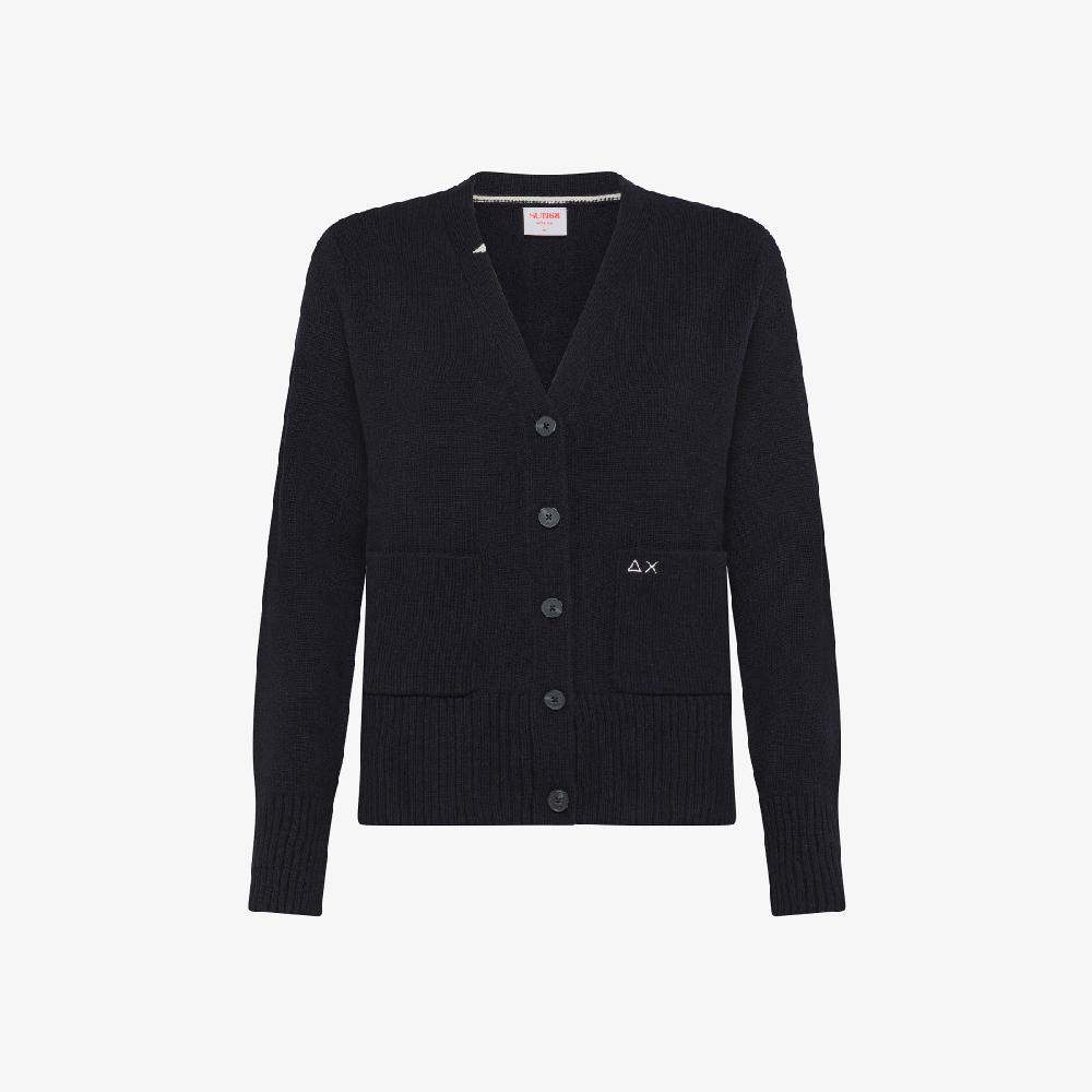 Sun 68 Cardigan In Lana E Cashmere - Donna