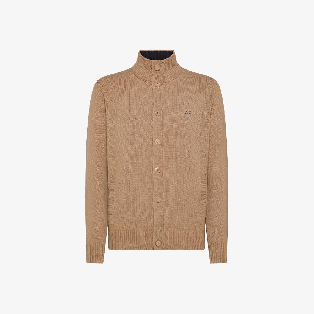 Sun 68 Cardigan In Lana E Cashmere - Uomo