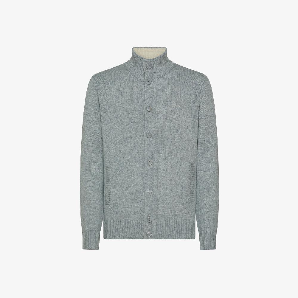 Sun 68 Cardigan In Lana E Cashmere - Uomo