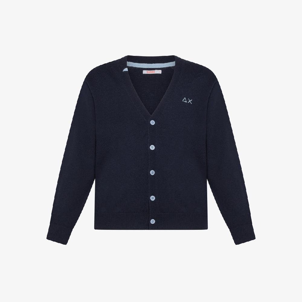 Sun 68 Cardigan In Lana E Cotone - Bambino