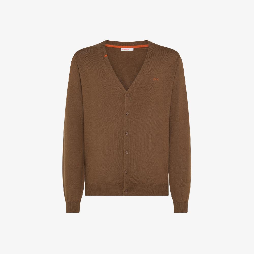 Sun 68 Cardigan In Lana E Cotone - Uomo
