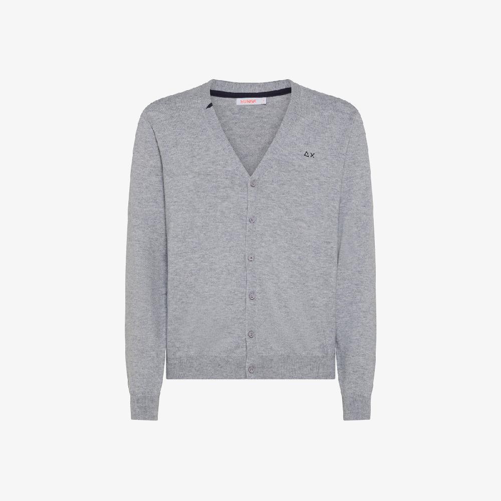 Sun 68 Cardigan In Lana E Cotone - Uomo