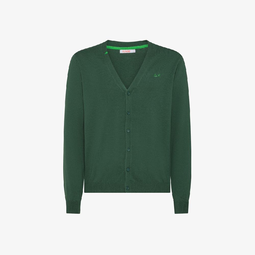Sun 68 Cardigan In Lana E Cotone - Uomo