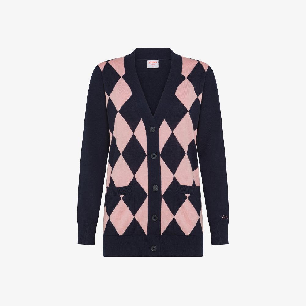 Sun 68 Cardigan In Misto Lana - Donna