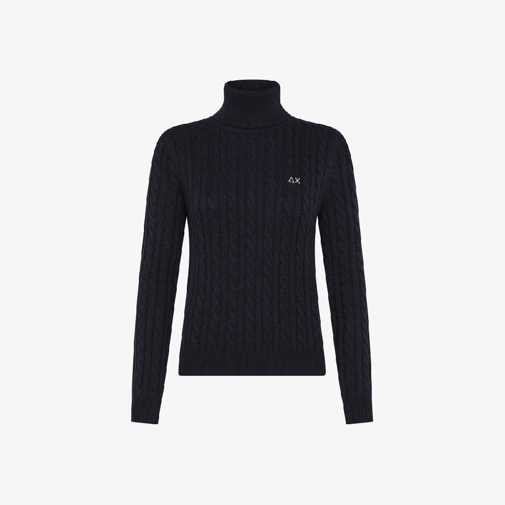 Sun 68 Dolcevita A Trecce In Lana E Cashmere - Donna
