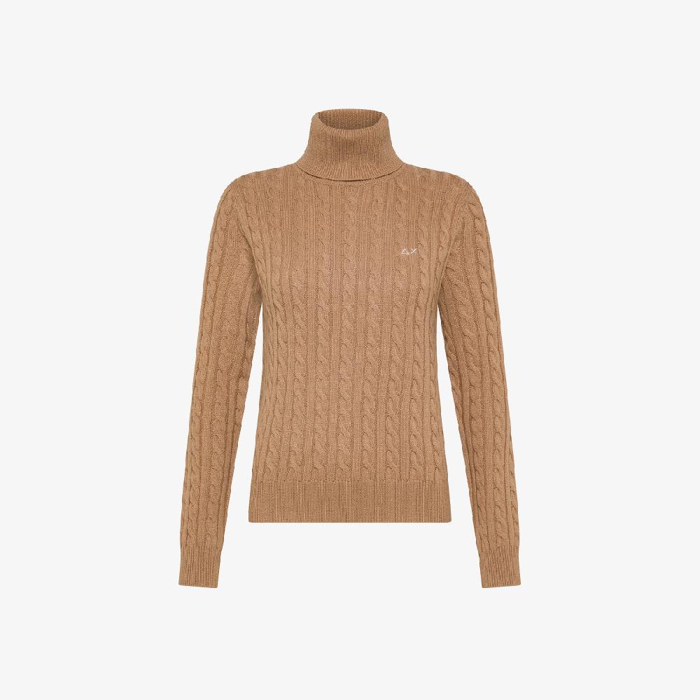 Sun 68 Dolcevita A Trecce In Lana E Cashmere - Donna