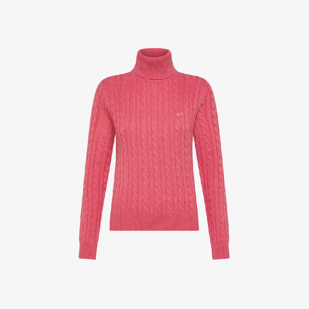 Sun 68 Dolcevita A Trecce In Lana E Cashmere - Donna