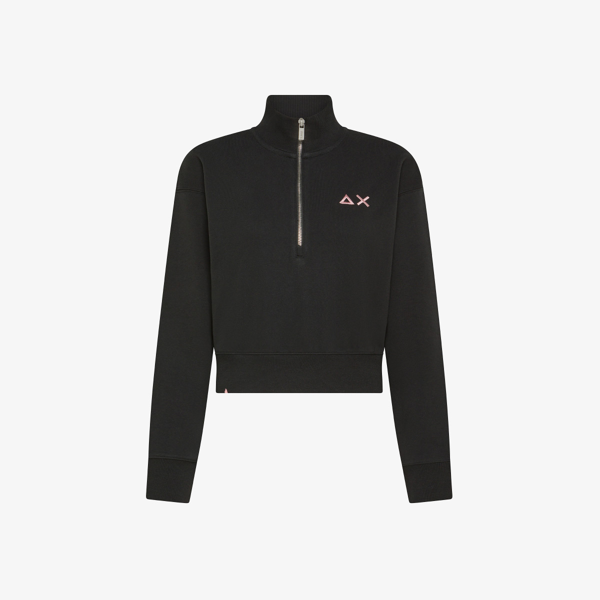 Sun 68 Felpa Cropped In Cotone - Donna