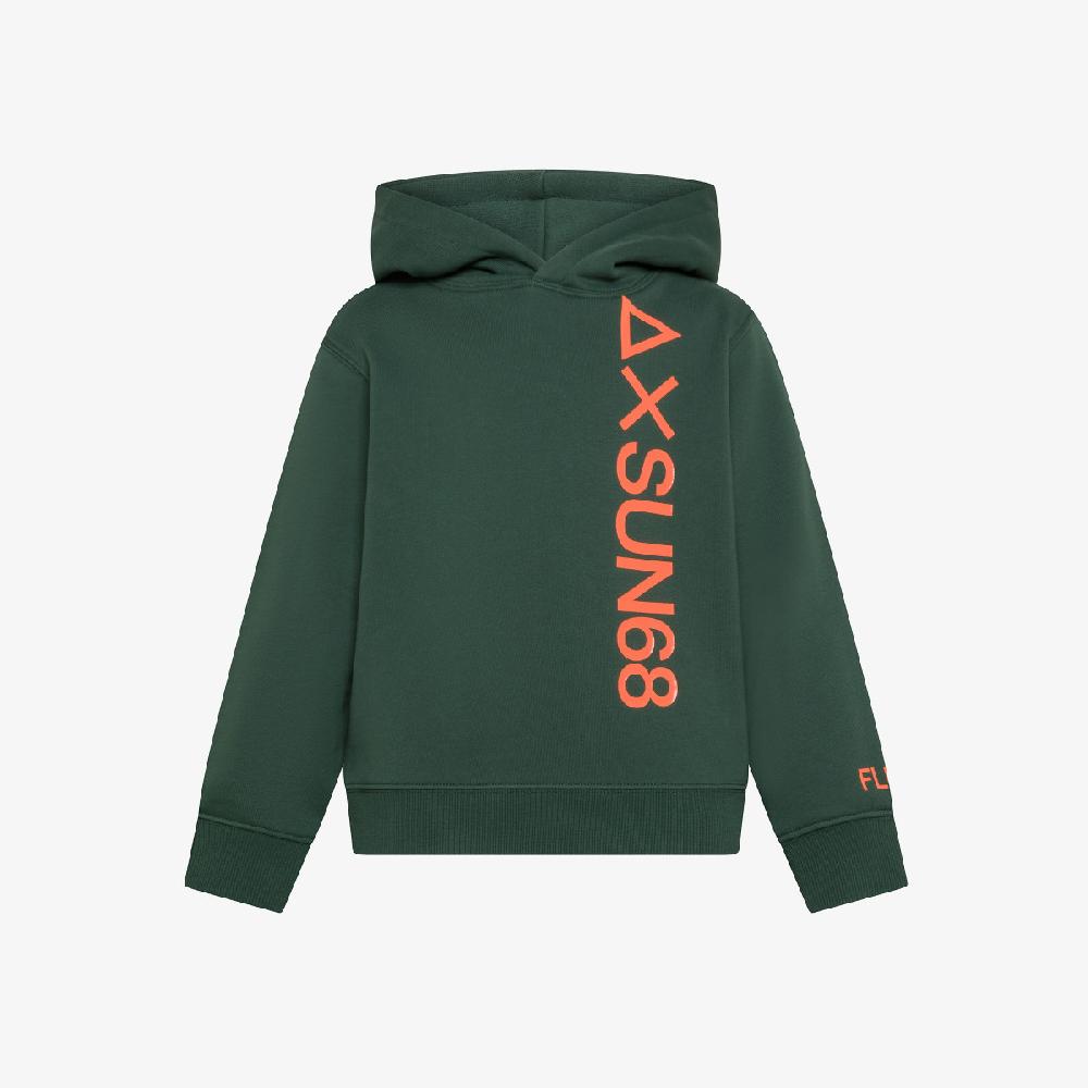 Sun 68 Felpa In Cotone Con Cappuccio - Bambino