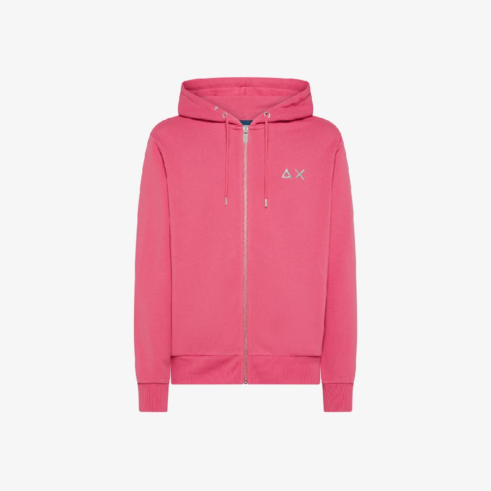 Sun 68 Felpa In Cotone Con Cappuccio E Zip - Uomo