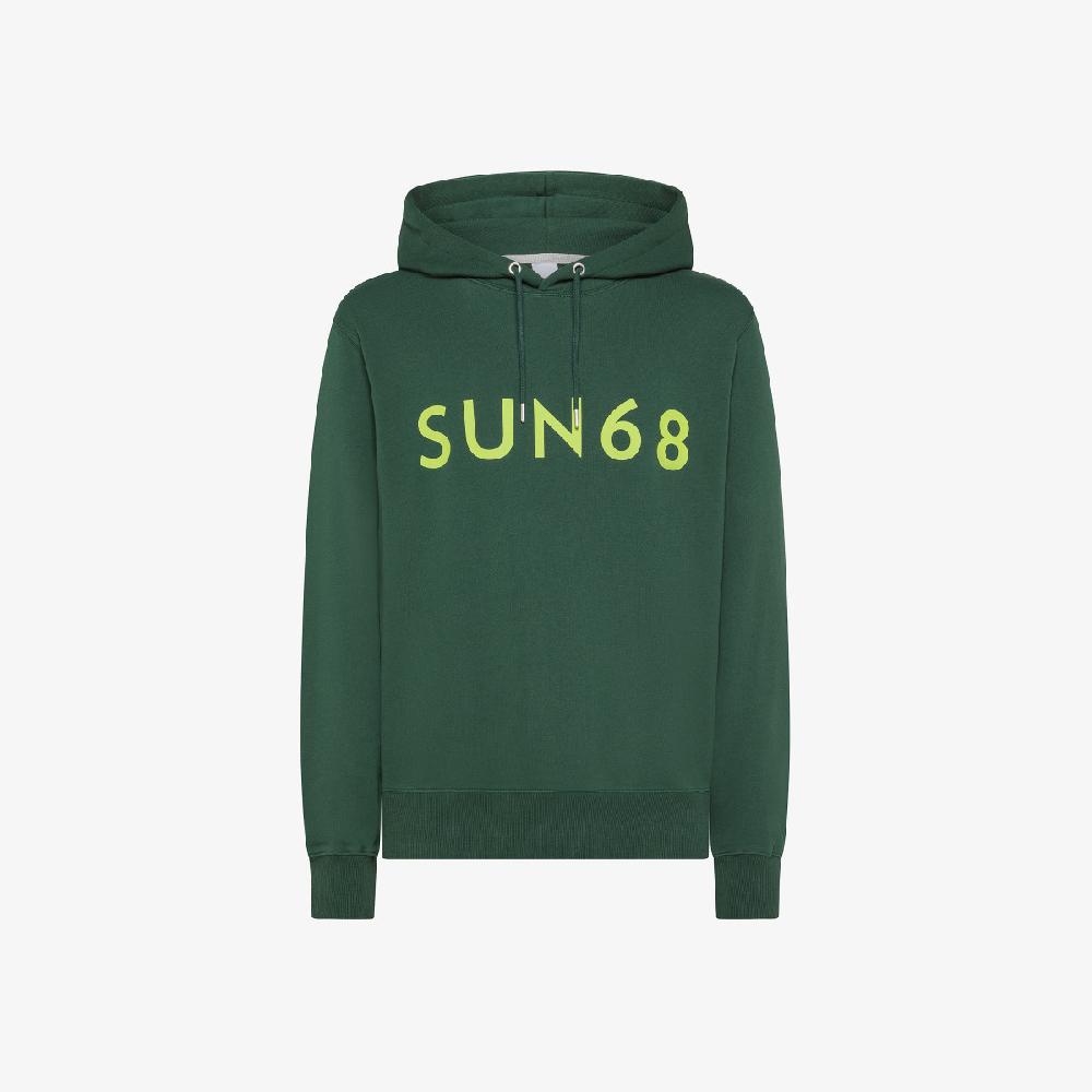 Sun 68 Felpa In Cotone Con Cappuccio - Uomo