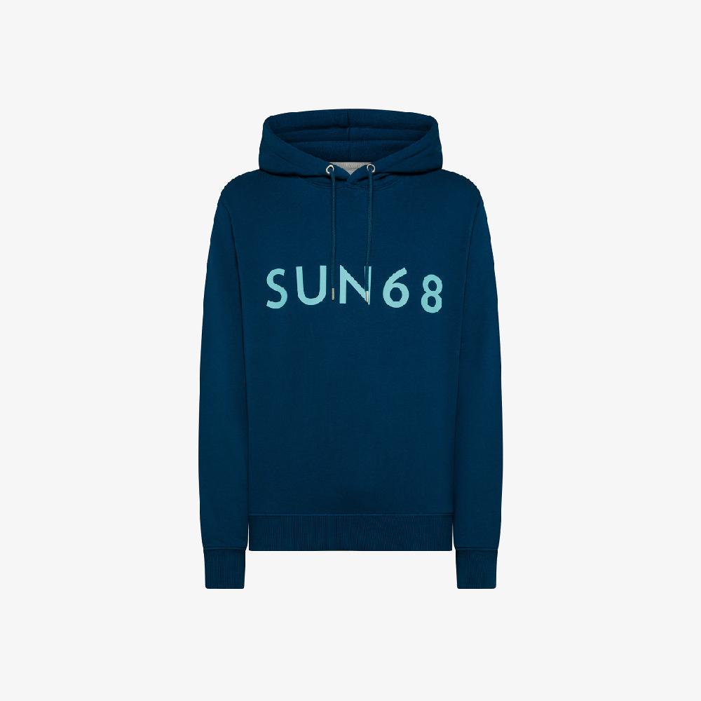 Sun 68 Felpa In Cotone Con Cappuccio - Uomo