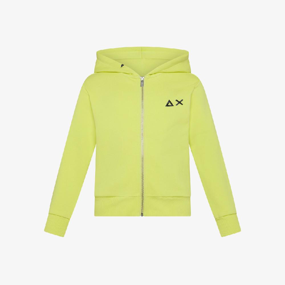 Sun 68 Felpa In Cotone Con Zip E Cappuccio - Bambino