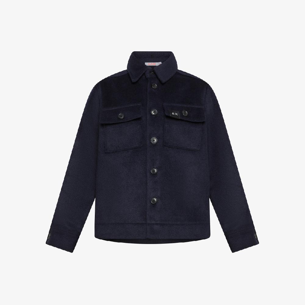 Sun 68 Giacca Overshirt In Lana - Bambino