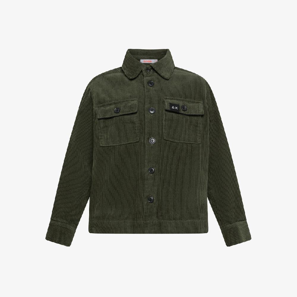 Sun 68 Giacca Overshirt In Velluto - Bambino