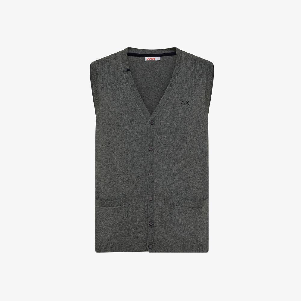Sun 68 Gilet In Lana E Cotone - Uomo