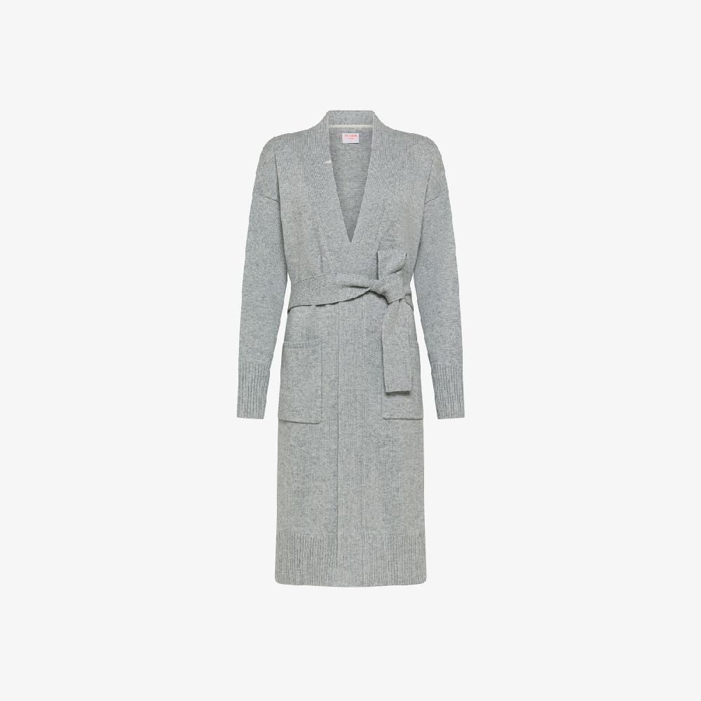 Sun 68 Long Cardigan Solid L/s - Donna