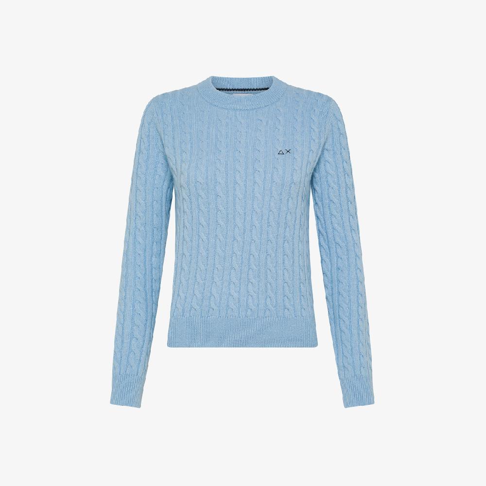 Sun 68 Maglia A Trecce In Misto Cashmere - Donna
