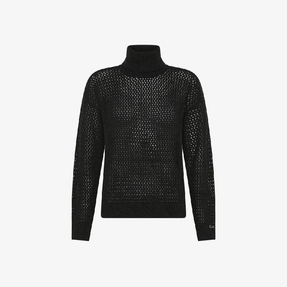 Sun 68 Maglia Dolcevita In Lana E Alpaca - Donna