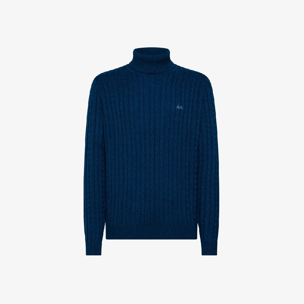 Sun 68 Maglia Dolcevita In Lana E Cashmere - Uomo