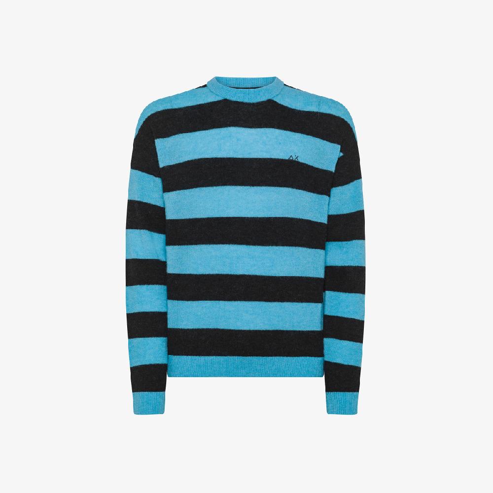 Sun 68 Maglia In Lana E Alpaca A Righe - Uomo