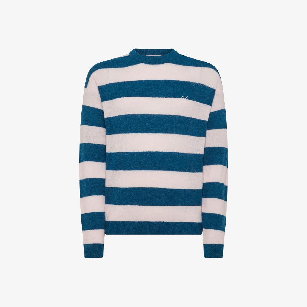 Sun 68 Maglia In Lana E Alpaca A Righe - Uomo