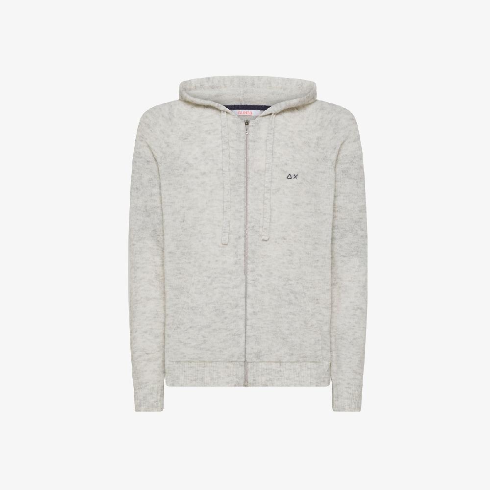 Sun 68 Maglia In Lana E Alpaca Con Cappuccio - Uomo