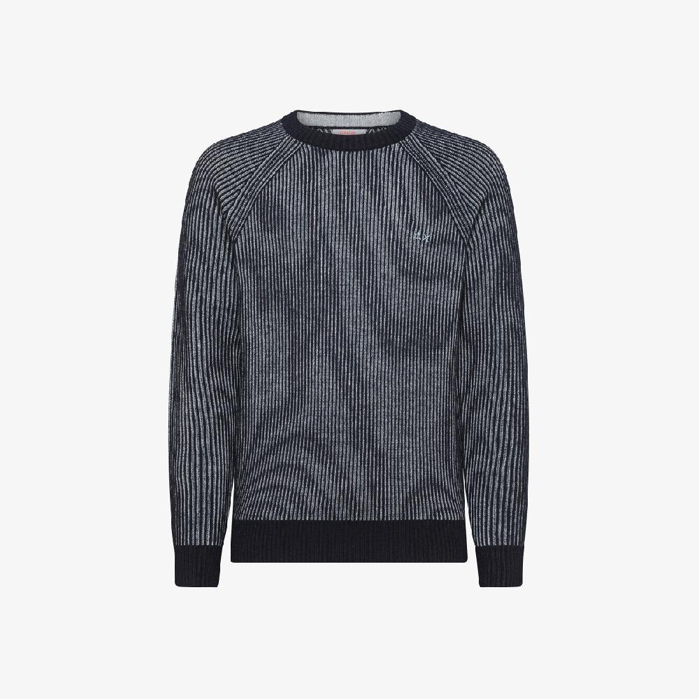 Sun 68 Maglia In Lana E Cashmere A Coste - Uomo