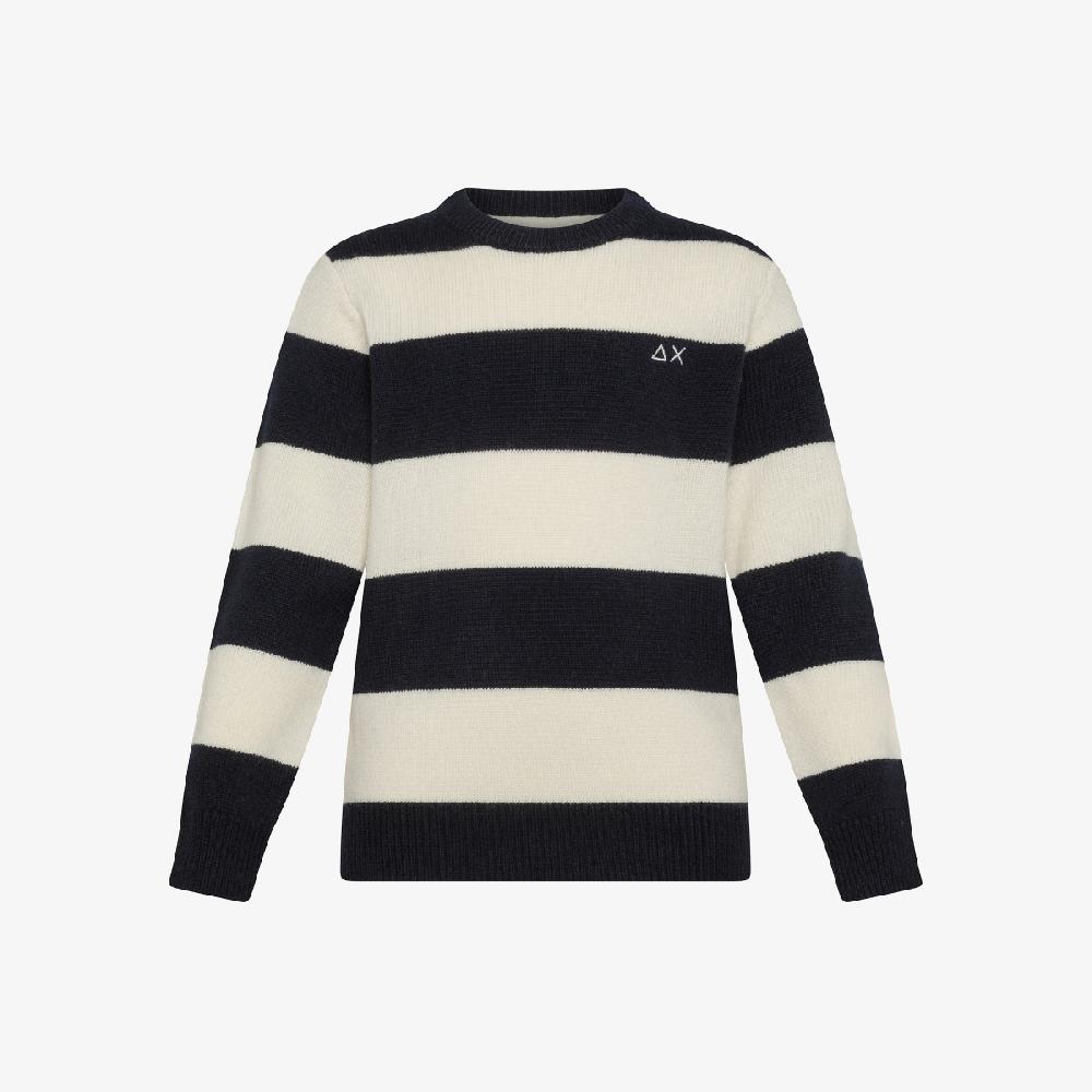 Sun 68 Maglia In Lana E Cashmere A Righe - Bambino