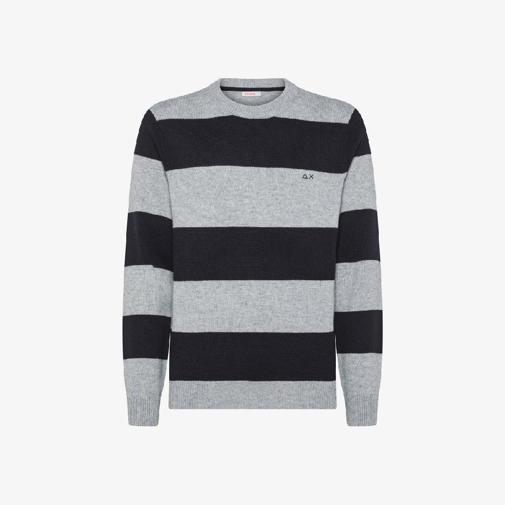 Sun 68 Maglia In Lana E Cashmere A Righe - Uomo
