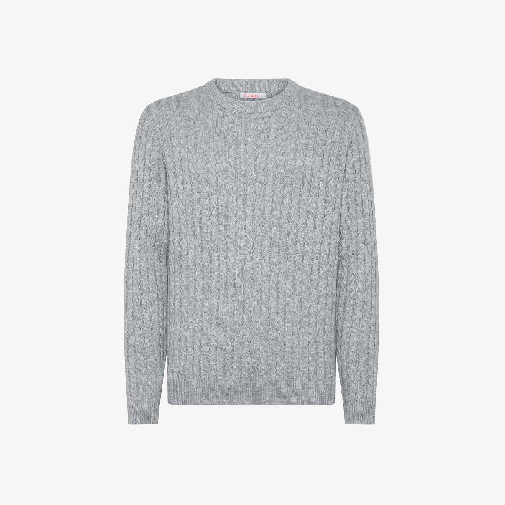 Sun 68 Maglia In Lana E Cashmere A Trecce - Uomo