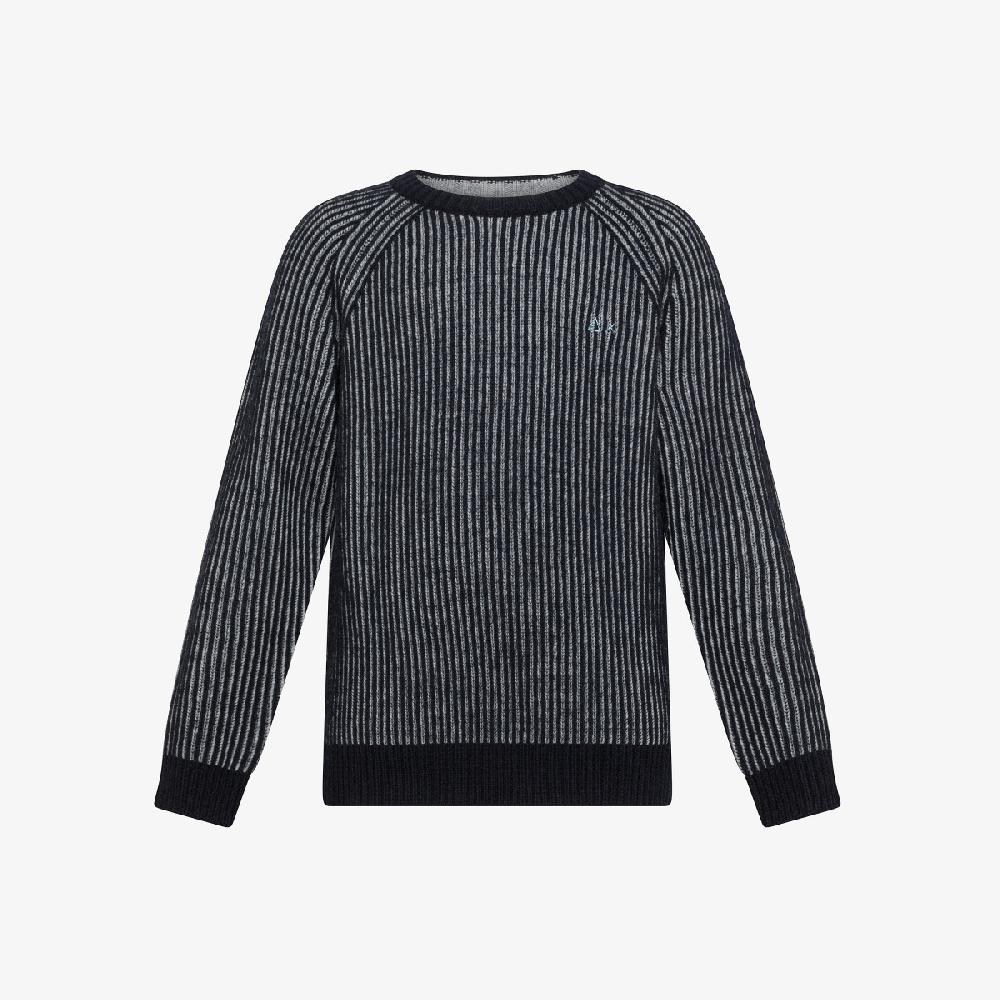 Sun 68 Maglia In Lana E Cotone A Coste - Bambino