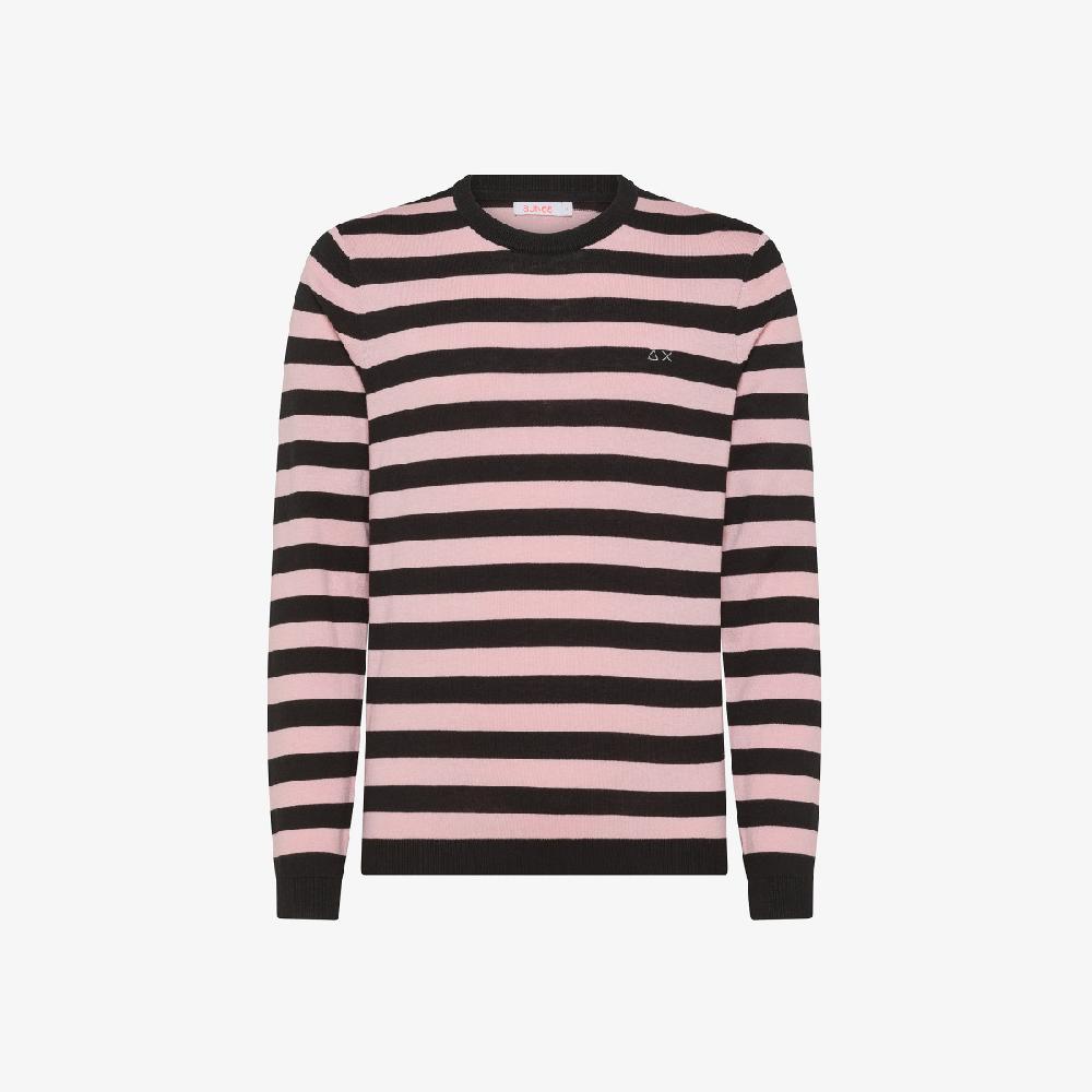 Sun 68 Maglia In Lana E Cotone A Righe - Uomo