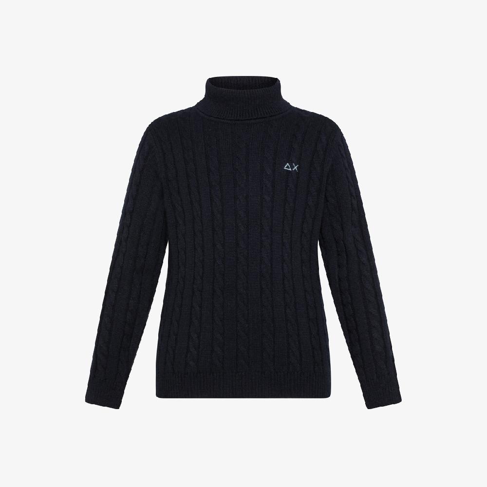 Sun 68 Maglia In Lana E Cotone A Trecce - Bambino