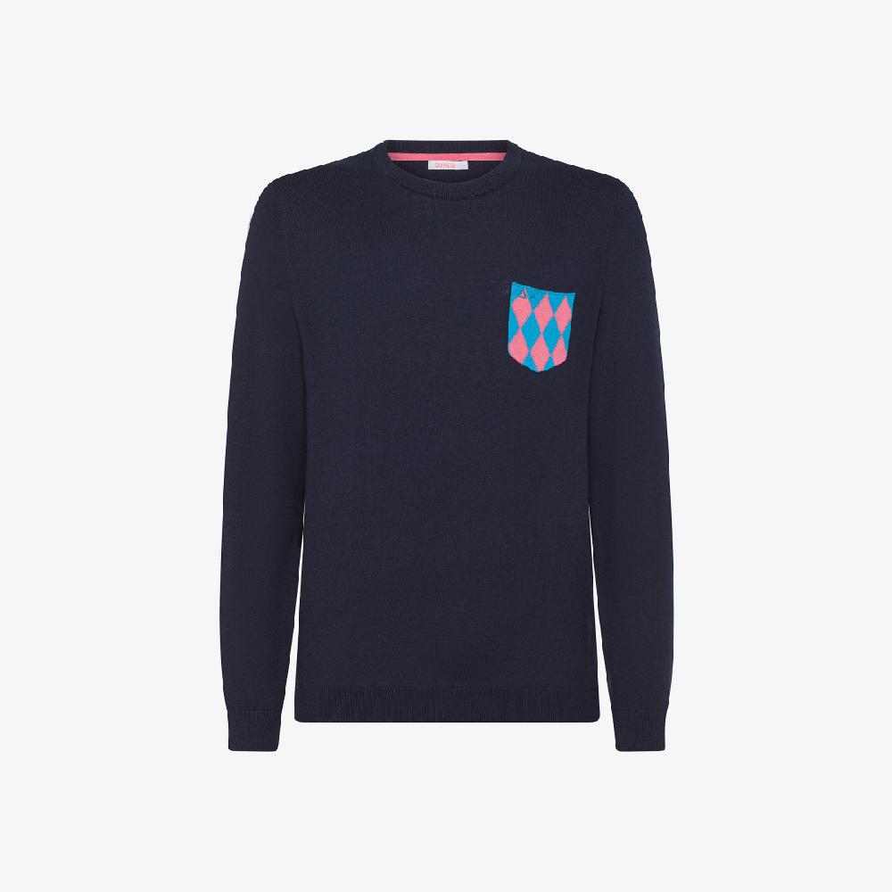 Sun 68 Maglia In Lana E Cotone Con Taschino - Uomo